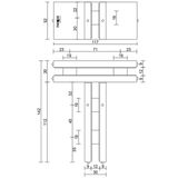  Kẹp kính VICKINI 61640.001 PSS inox bóng 