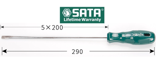  Tua vít dẹp 5x200mm SATA 62210 