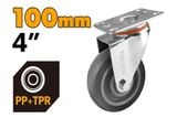  Bánh xe kéo xoay bằng cao su mềm 100mm Tolsen 62928 