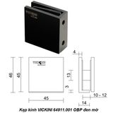  Kẹp kính VICKINI 64911.001 OBP đen mờ 