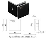  Kẹp kính VICKINI 64912.001 OBP đen mờ 