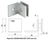  Kẹp kính VICKINI 64912.001 SSS inox mờ 