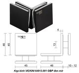  Kẹp kính VICKINI 64913.001 OBP đen mờ 
