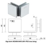  Kẹp kính VICKINI 64913.001 PSS inox bóng 