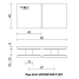  Kẹp kính VICKINI 64917.001 OBP đen mờ 