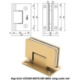  Kẹp kính VICKINI 66078.090 MBG vàng xước mờ 