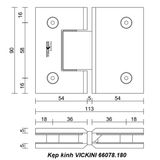  Kẹp kính VICKINI 66078.180 OBP đen mờ 