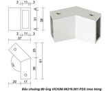  Đầu chuông đỡ ống VICKINI 66316.001 PSS inox bóng 