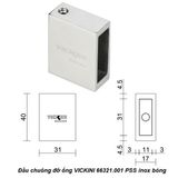  Đầu chuông đỡ ống VICKINI 66321.001 PSS inox bóng 