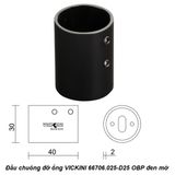  Đầu chuông đỡ ống VICKINI 66706.025-D25 OBP đen mờ 