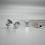  Bộ bánh xe kẹp kính VICKINI 67040.001 PSS inox bóng 