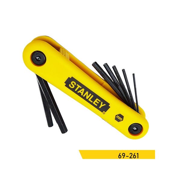  Bộ lục giác gập hệ mét 7 cây 1.5-6mm Stanley 69-261 
