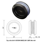  Tay cửa kính VICKINI 69822.001 OBP đen mờ 