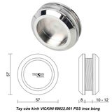  Tay cửa kính VICKINI 69822.001 PSS inox bóng 