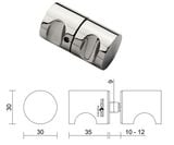  Tay cửa kính VICKINI 69833.001 PSS inox bóng 