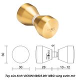  Tay cửa kính VICKINI 69835.001 MBG vàng xước mờ 