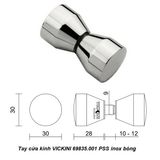  Tay cửa kính VICKINI 69835.001 PSS inox bóng 