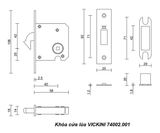  Khóa cửa lùa VICKINI 74002.001 MSN ken xước mờ 