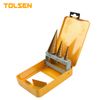 Bộ 3 mũi khoan bậc rãnh thẳng phủ Ti-tan khoan từ 4-32mm Tolsen 75878