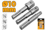  Bộ 3 đầu chuyển từ SDS Plus sang đầu tuýp Tolsen 77865 