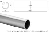 Thanh ray máng VICKINI 79025.001-3000x1.5mm SSS inox mờ 