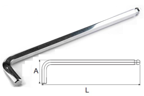  Lục giác đầu bi chữ L loại dài 6mm SATA 80112 