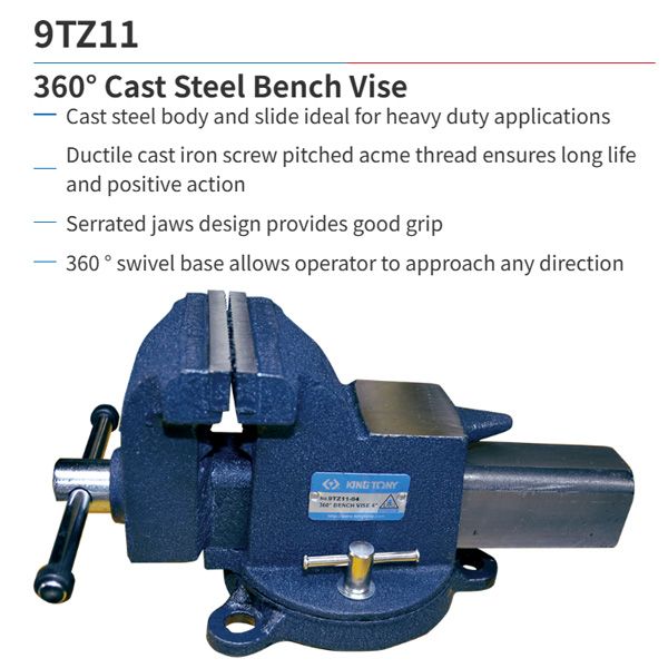  Ê tô kẹp mâm xoay 10 inch Kingtony 9TZ11-10 