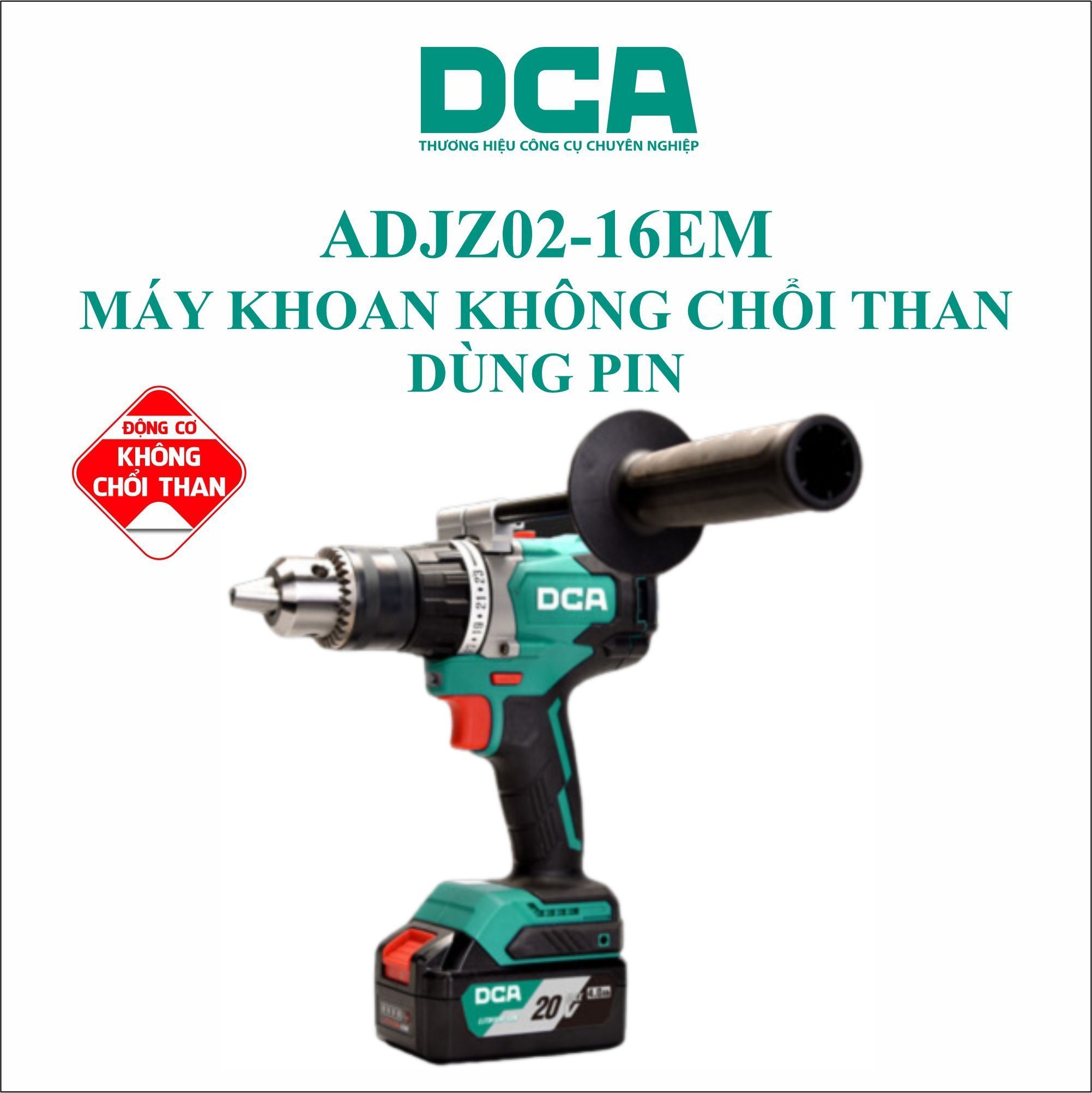  Máy khoan vặn vít dùng pin 20V DCA ADJZ02-16EM 