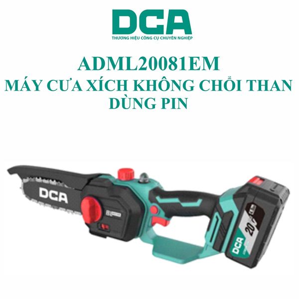  Máy cưa xích dùng pin 20V DCA ADML20081EM 