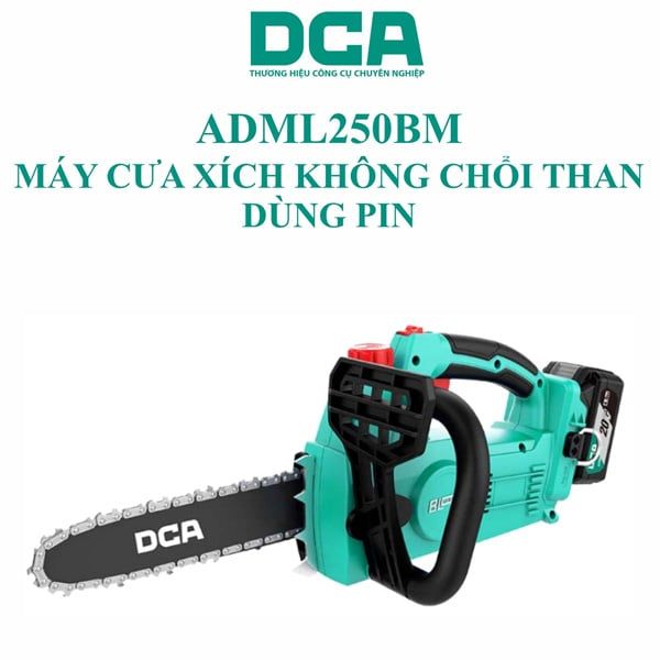  Máy cưa xích dùng pin 20V DCA ADML250BM 