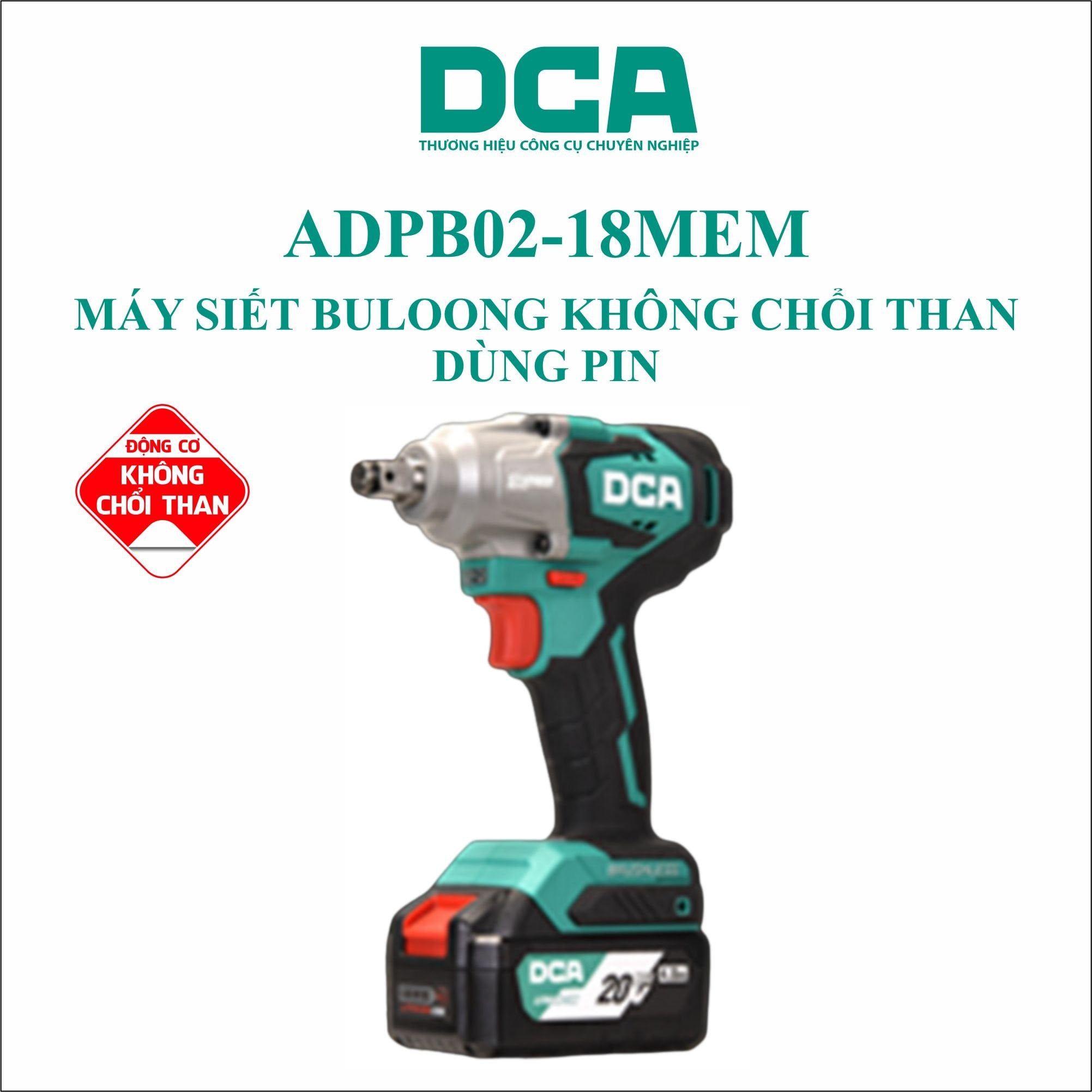  Máy vặn bu lông dùng pin 20V ADPB02-18MEM 
