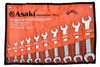 Bộ cờ lê 2 đầu miệng xi mờ 8 cây Asaki AK-7508