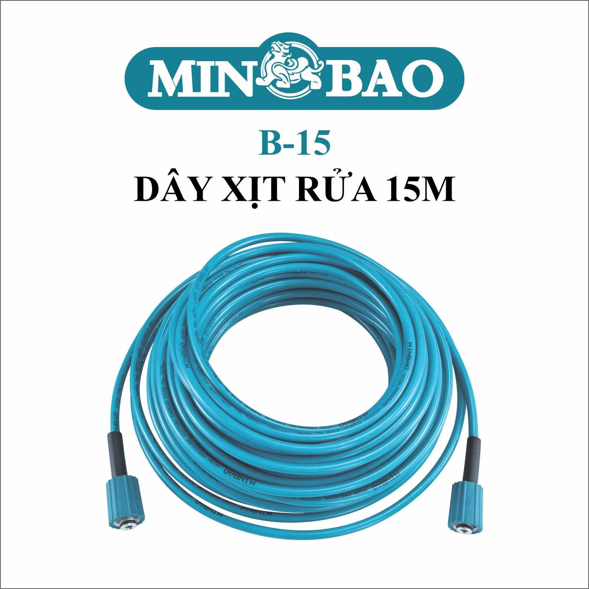  Dây xịt rửa 15mm MINBAO B-15M 