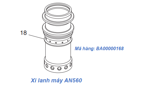  Xi lanh (Cylinder) máy Makita AN560 