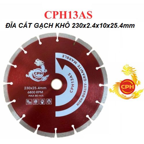  Đĩa cắt gạch khô CPH13AS (230x2.4x10x25.4mm) 