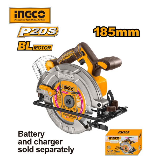  Máy cưa đĩa dùng pin 20V-185mm INGCO CSLI1851 