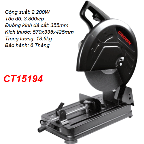  Máy cắt sắt Crown CT15194 