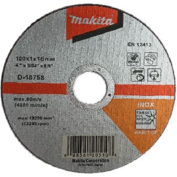  Đá cắt Inox Makita 100x1x16mm D-18758 