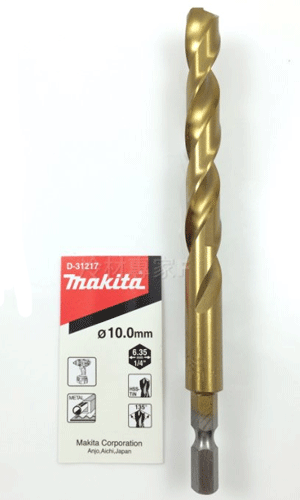  Mũi khoan kim loại đuôi lục giác D10x133mm Makita D-31217 
