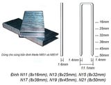  Súng bắn đinh chữ U Meite N851F 