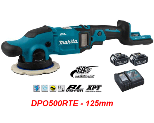  Máy đánh bóng dùng pin 18V Makita DPO500RTE 