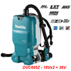  Máy hút bụi đeo vai dùng 2 pin 18V Makita DVC665Z 