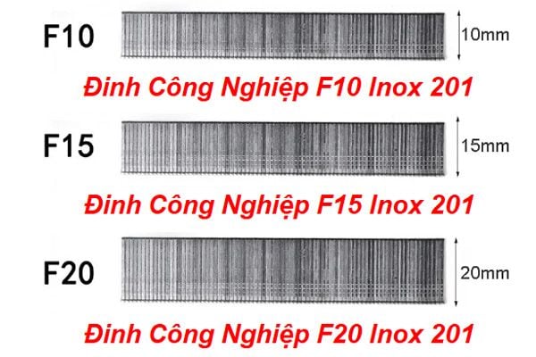  Đinh công nghiệp Meite F15 Inox 201 