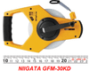  Thước dây 30m vạch kaidan 1mm, sợi thủy tinh Niigata GFM-30KD 