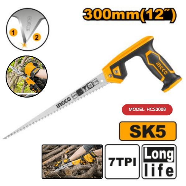  Cưa tay hình compa 12 inch/ 300mm Ingco HCS3008 