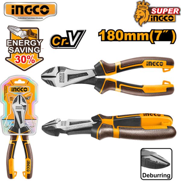  Kìm cắt trợ lực cao cấp 7 inch/180mm Ingco HHHDCP28180 