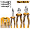 Bộ 3 kìm răng, cắt và nhọn Ingco HKPS08318