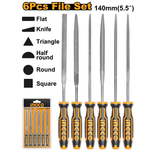  Bộ 6 giũa sắt Ingco HKTF63 