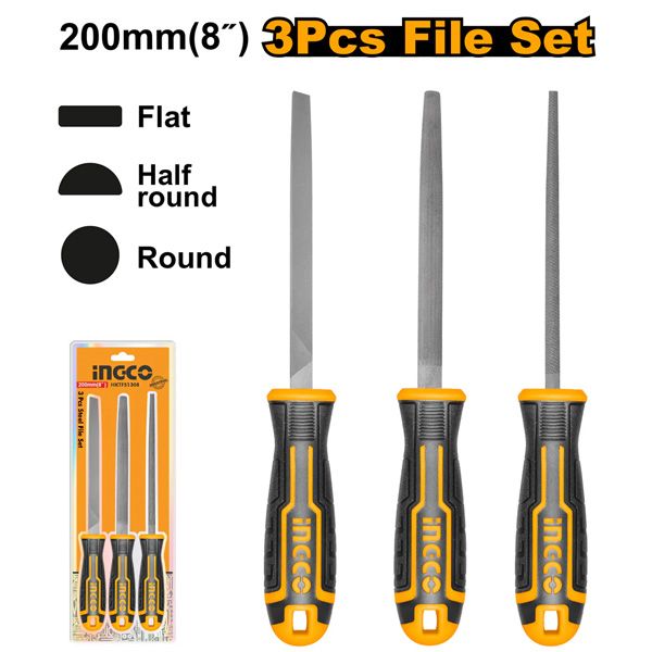  Bộ 3 giũa sắt Ingco HKTFS1308 