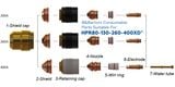  Chụp bảo vệ mỏ cắt 200A-260A-400A Shield cap 220637 